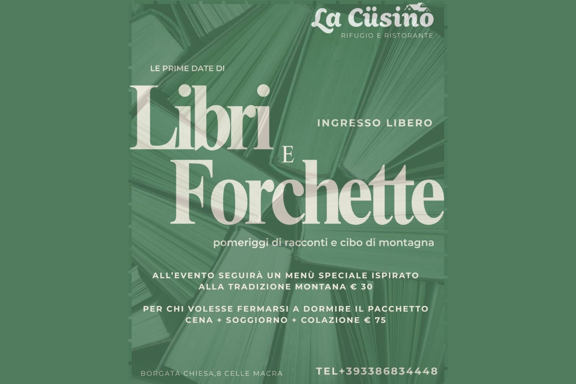 Libri e Forchette - La Cusino Rifugio e ristorante